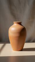 Terracotta clay vase with matte finish